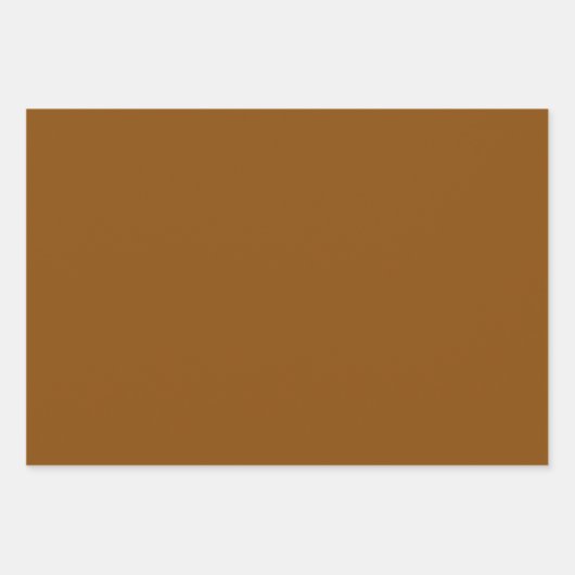 Brons Bruin Stevige Kleur | Klassiek | Elegant Inpakpapier Vel (Voorkant 2)