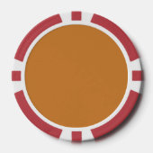 Brons (effen kleur) poker chips (Voorkant)