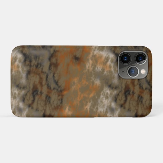 Brons en Kopermarmer Abstract Case-Mate iPhone Case (Achterkant (horizontaal))