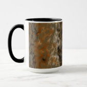 Brons en Kopermarmer Abstract Mok (Links)