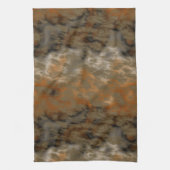 Brons en Kopermarmer Abstract Theedoek (Verticaal)