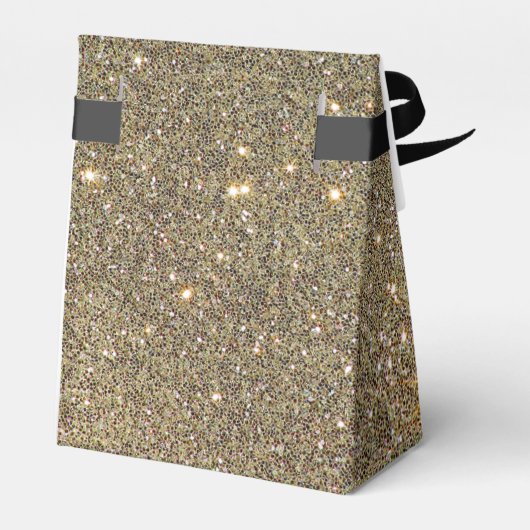 Brons Glitter Sparkle Verjaardagsfeestje Favor Box Bedankdoosjes (Achterkant)