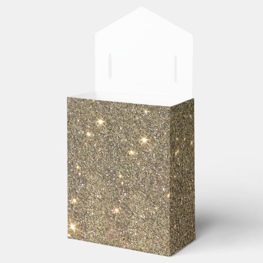 Brons Glitter Sparkle Verjaardagsfeestje Favor Box Bedankdoosjes (Geopend)