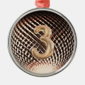 Brons medaille, 3e plaats winnaar Sticker Metalen Ornament (Voorkant)