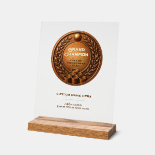 Brons Medaille Beer Pong Toernooi Kampioenschap Acryl Bord