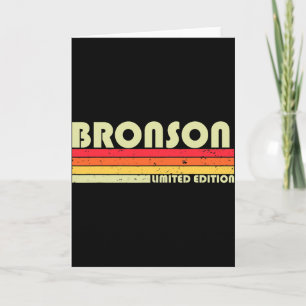 Bronson Geschenk Naam Persoonlijke Grappige Retro  Kaart