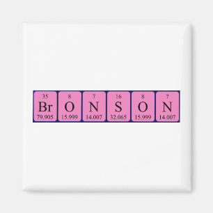 Bronson periodiek table name magnet magneet