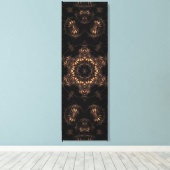 Bronstijd Mandala Canvas Afdruk (Insitu (Houten vloer))