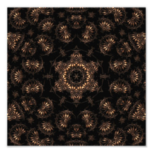 Bronstijd Mandala Foto Afdruk