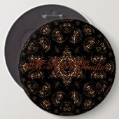 Bronstijd Mandala Ronde Button 6,0 Cm (Voorkant /achterkant)