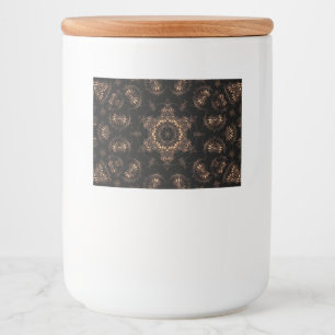 Bronstijd Mandala Voedselcontainer Etiket