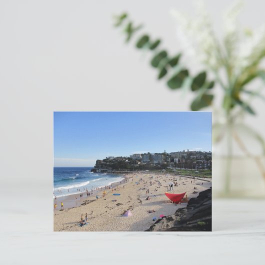 Bronte Beach op een Briefkaart van een milde zomer (Staand voorkant)