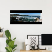 Bronte Beach, Sydney Panorama Poster - Customisé (Bureau à domicile)