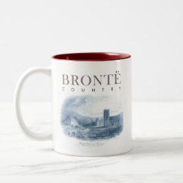 Bronte Country Haworth Kerk en pastorie Tweekleurige Koffiemok