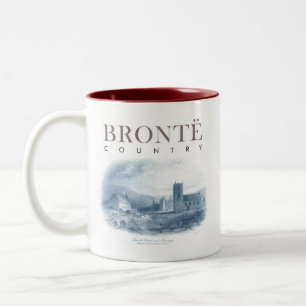 Bronte Country Haworth Kerk en pastorie Tweekleurige Koffiemok
