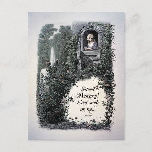 Brontë "Douce Mémoire" Carte Postale Victorienne (Devant)