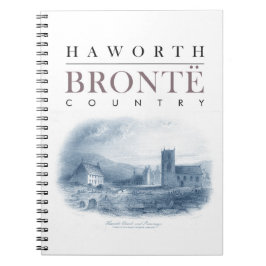 Bronte Land met Haworth Church en Parsonage Notitieboek