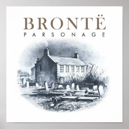 Bronte Parsonage Huis van de Brontes Poster
