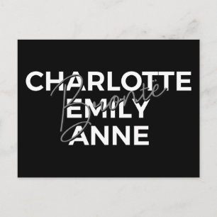 Brontë Sisters II - Charlotte & Emily & Anne Briefkaart