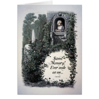 Brontë "Sweet Memory" Victoriaans kunstkaart