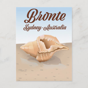Bronte, Sydney, Australië vintage stijl reizen Briefkaart