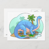 brontosaurus briefkaart (Voorkant / Achterkant)