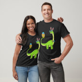 Brontosaurus Bunny Ears Easter Day Dinosaur Di T-shirt (Unisex)