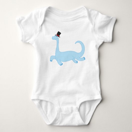 Brontosaurus - de 'Cool Dino Dansend' Romper (Voorkant)