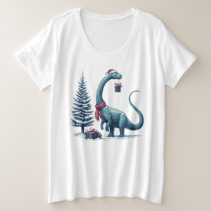 Brontosaurus dinosaure de Noël
