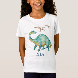 Brontosaurus Dinosaure T-shirt féminin personnalis