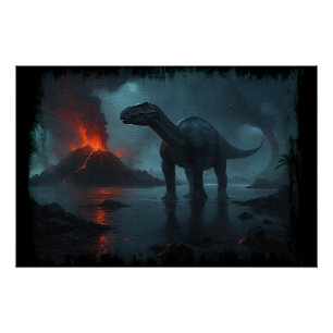 Brontosaurus Fun Ecology Perfect Poster