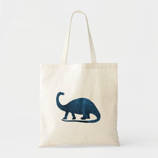 Brontosaurus - Navy Blue - Dinosaur Tote Bag (Voorkant)