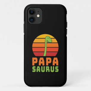 Brontosaurus Papasaurus Dinosaur Vaderdag iPhone 11 Hoesje