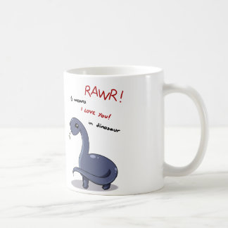 brontosaurus rawr betekent dat ik van je hou:) koffiemok
