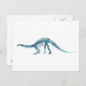 brontosaurus skelet briefkaart (Voorkant / Achterkant)