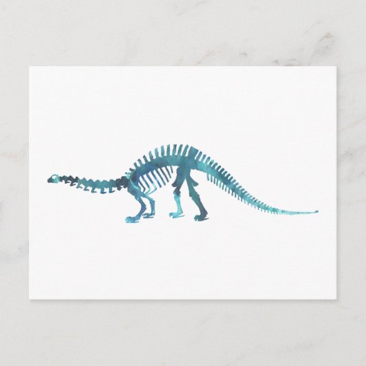 brontosaurus skelet briefkaart (Voorkant)