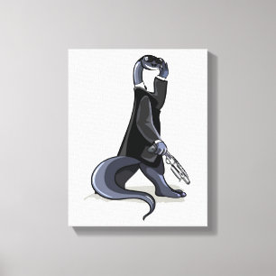 Brontosaurus was een personage uit de film. canvas afdruk