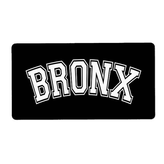 BRONX ETIKET (Voorkant)
