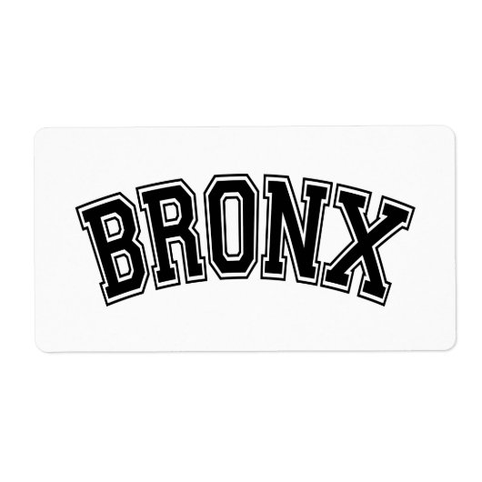 BRONX ETIKET (Voorkant)