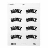 BRONX ETIKET (Full Sheet)