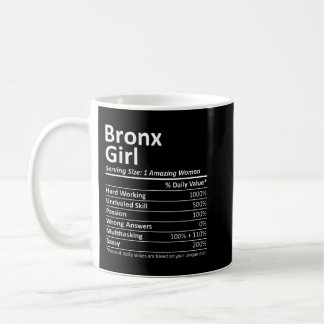 BRONX GIRL NY NEW YORK Funny City Home Roots USA Koffiemok