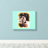 Bronx Gorilla Canvas Afdruk (Insitu (Houten vloer))