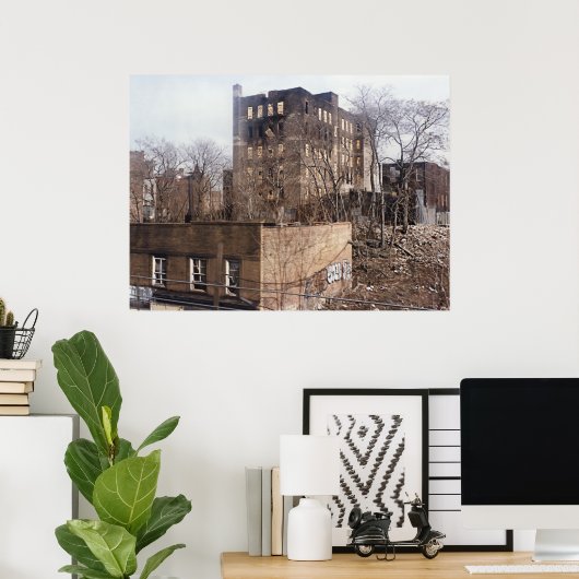 BRONX in NEW YORK CITY Poster (Thuiskantoor)