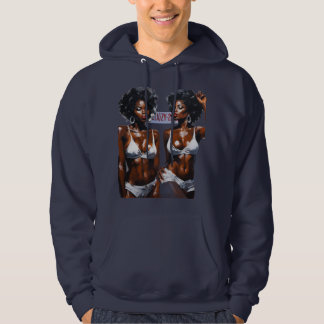 "Bronx Navy Blue Hoodie voor Heren: Casual Comfort