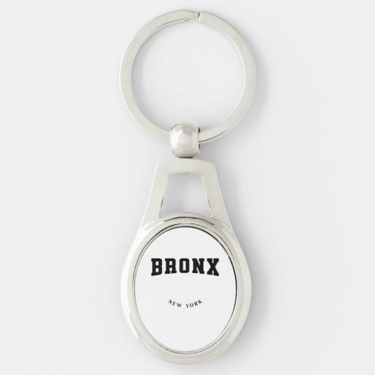 Bronx New York Black Sleutelhanger (Voorkant)