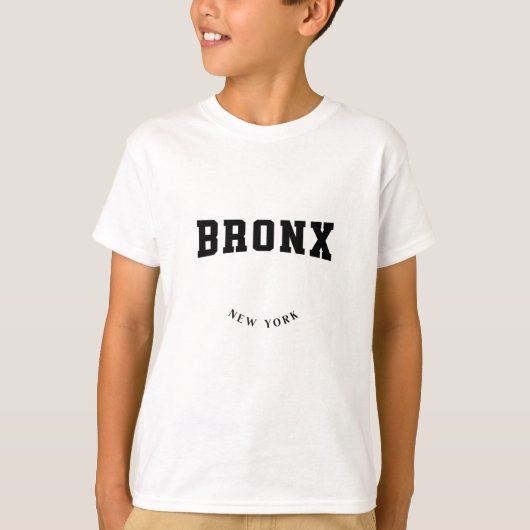 Bronx New York Black T-Shirt (Voorkant)