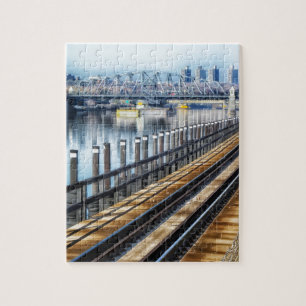 bronx new york city gebouwen rivier legpuzzel