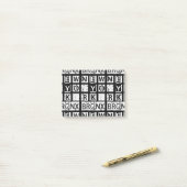 Bronx New York | Grunge Typografie Post-it® Notes (Op bureau)