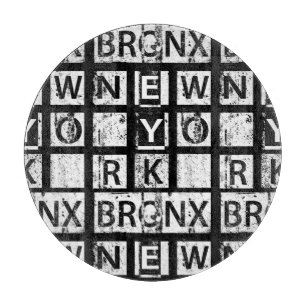 Bronx New York Grunge Typografie Snijplank