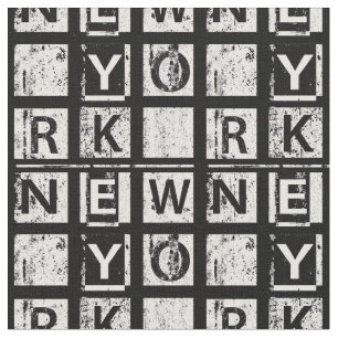 Bronx New York Grunge Typografie Stof